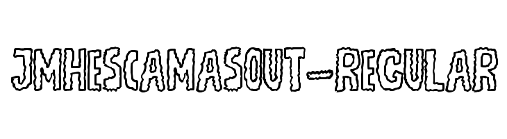 JMHEscamasOut-Regular फ़ॉन्ट