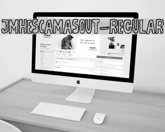 JMHEscamasOut-Regular Fonte examples