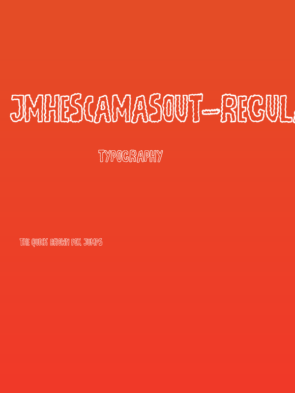 JMHEscamasOut-Regular Poster