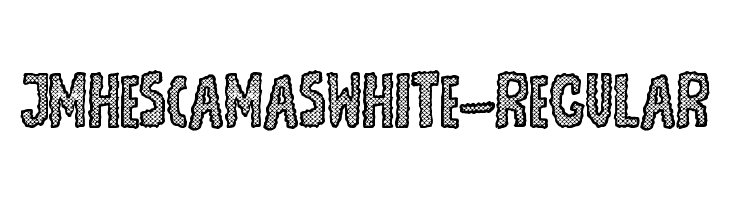 JMHEscamasWhite-Regular फ़ॉन्ट