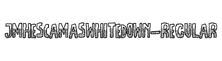 JMHEscamasWhiteDown-Regular फ़ॉन्ट