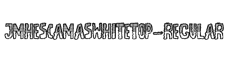 JMHEscamasWhiteTop-Regular फ़ॉन्ट