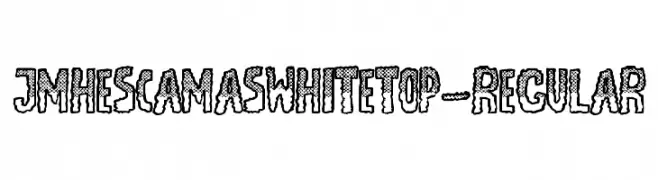 JMHEscamasWhiteTop-Regular  Frei Schriftart Herunterladen