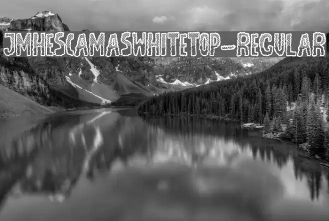 JMHEscamasWhiteTop-Regular Polices examples
