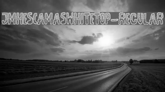 JMHEscamasWhiteTop-Regular Polices examples