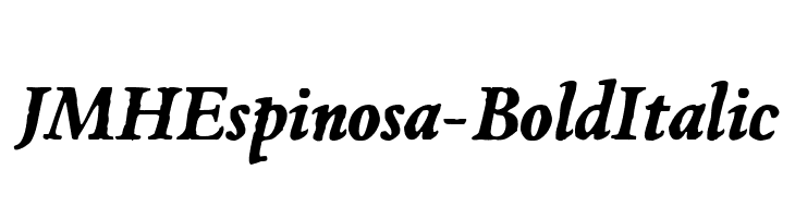 JMHEspinosa-BoldItalic  免费字体下载
