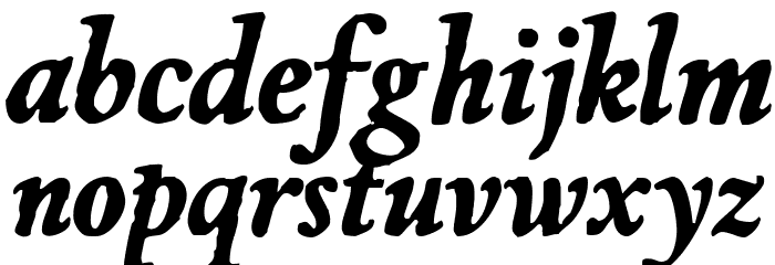 JMHEspinosa-BoldItalic Font Litere mici