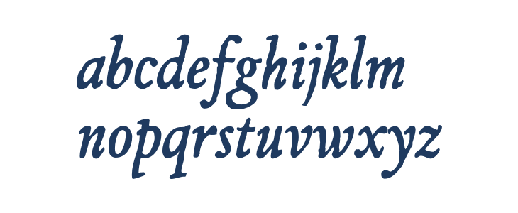 JMHEspinosa-Italic Lowercase