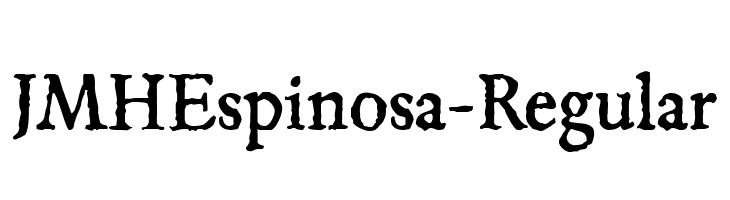 JMHEspinosa-Regular  Frei Schriftart Herunterladen