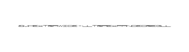 JMHExtraWide-UltraexpandedRegul Шрифта