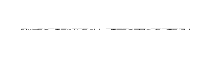 JMHExtraWide-UltraexpandedRegul फ़ॉन्ट