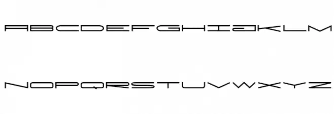 JMHExtraWide-UltraexpandedRegul Caratteri MAIUSCOLE