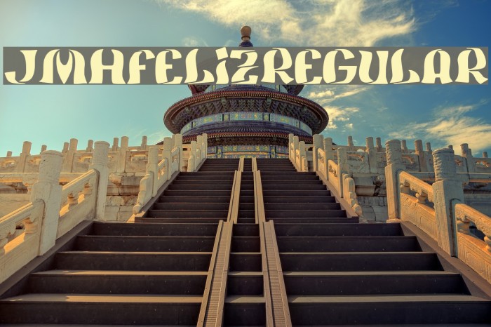 JMHFeliz-Regular Font examples