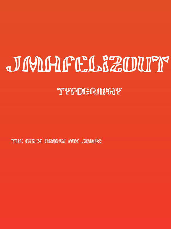 JMHFelizOut-Regular Poster