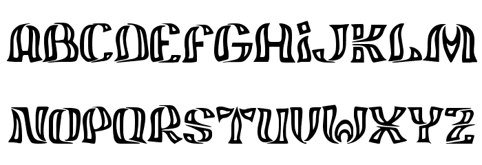 JMHFelizOut-Regular Font LOWERCASE