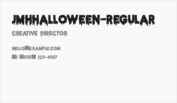 JMHHALLOWEEN-Regular Business Card