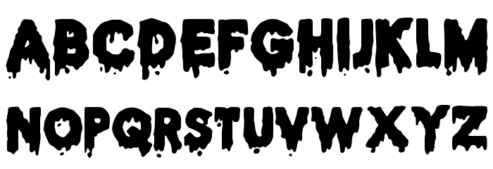 JMHHALLOWEEN-Regular Font LOWERCASE