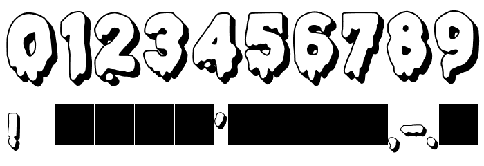 JMHHALLOWEEN3D-Regular Font OTHER CHARS