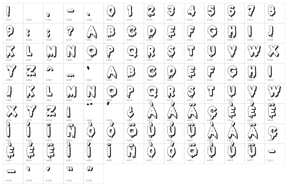 JMHHALLOWEEN3D-Regular Character Map