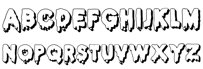 JMHHALLOWEEN3D-Regular Font LOWERCASE