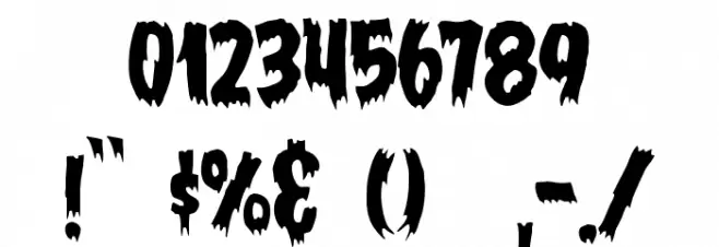JMHHORROR-HORROR Font OTHER CHARS