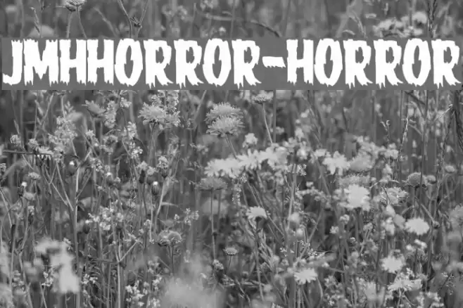 JMHHORROR-HORROR Font examples