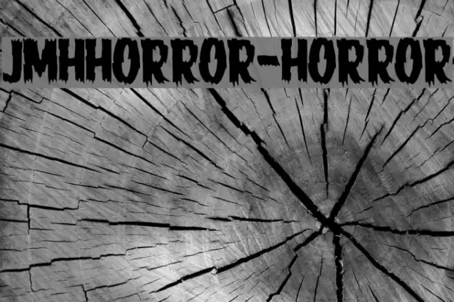 JMHHORROR-HORROR Font examples
