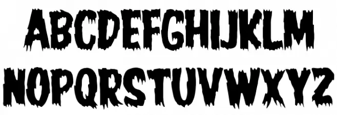 JMHHORROR-HORROR Font LOWERCASE