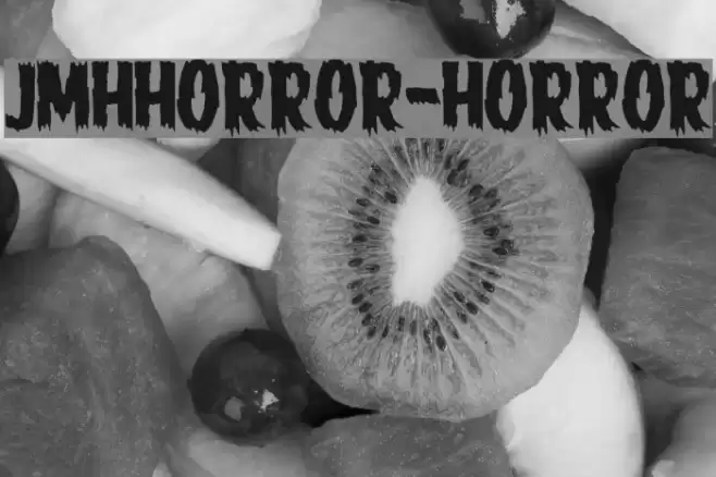 JMHHORROR-HORROR Font examples
