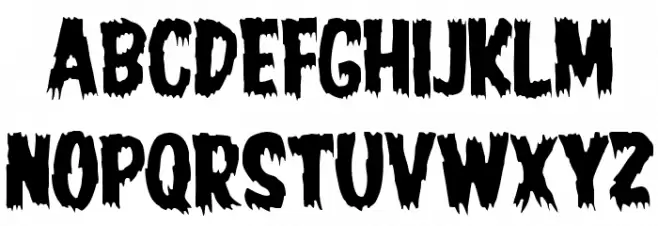 JMHHORROR-HORROR 字体 小写