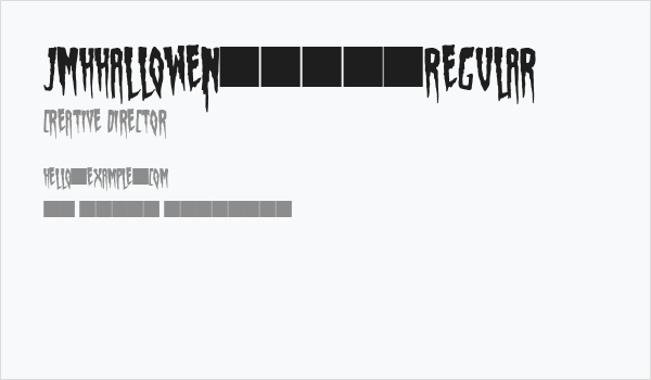 JMHHallowen2017-Regular Business Card