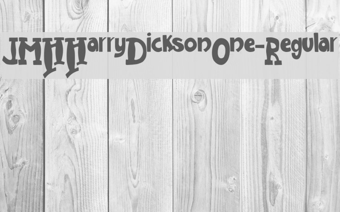 JMHHarryDicksonOne-Regular Font examples