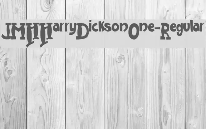 JMHHarryDicksonOne-Regular Schriftart examples