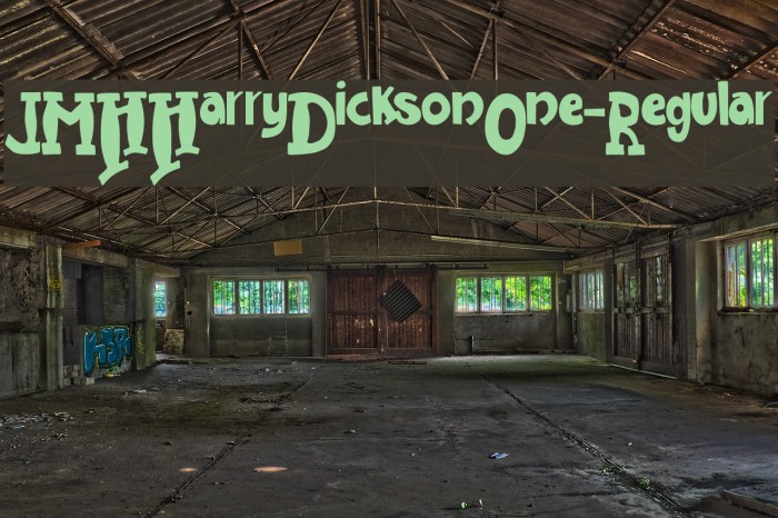 JMHHarryDicksonOne-Regular Font examples