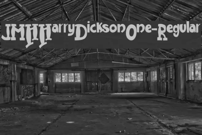 JMHHarryDicksonOne-Regular Schriftart examples