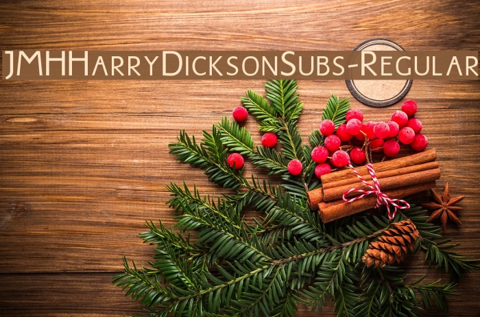 JMHHarryDicksonSubs-Regular Schriftart examples