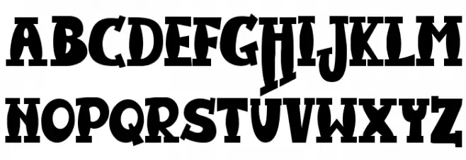 JMHHarryDicksonTwo-Regular 字体 大写