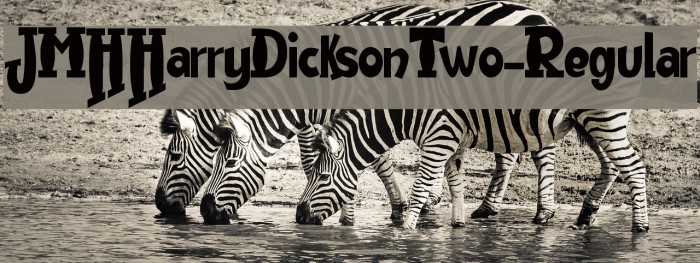 JMHHarryDicksonTwo-Regular Font examples