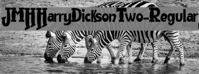 JMHHarryDicksonTwo-Regular Schriftart examples