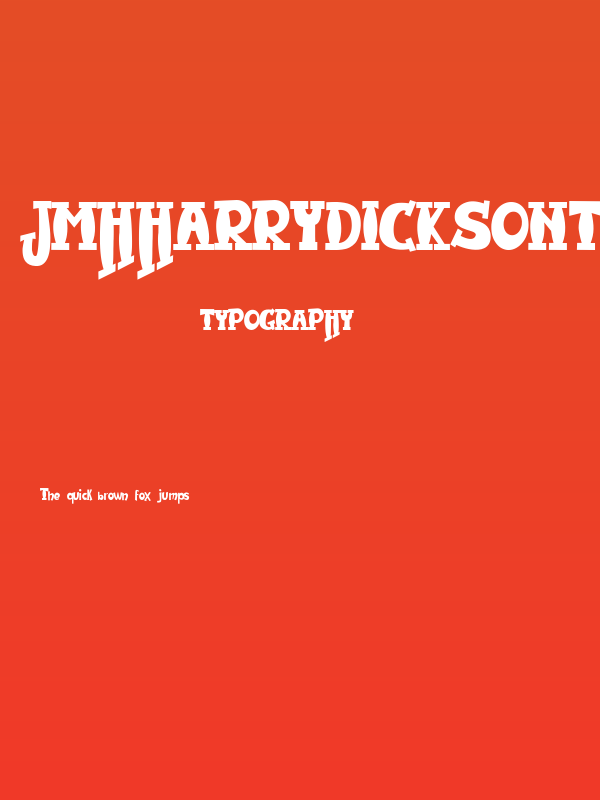 JMHHarryDicksonTwo-Regular Poster