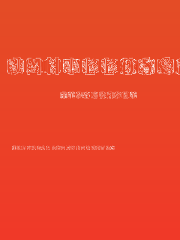 JMHIllusCaps-Regular Poster