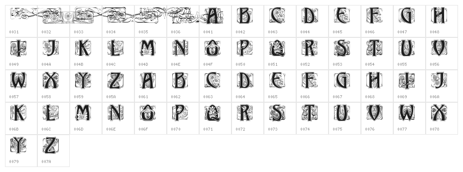 JMHIllusCapsBlack-Regular Character Map