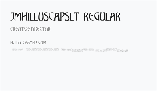 JMHIllusCapsLT-Regular Business Card