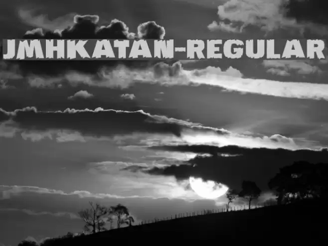 JMHKATAN-Regular Font examples