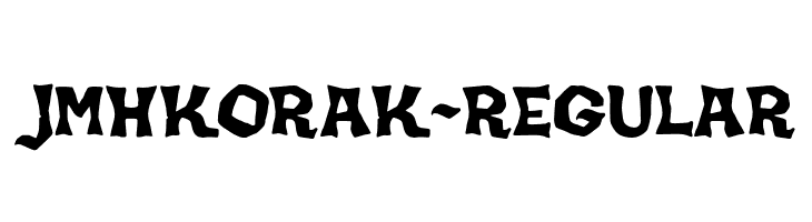 JMHKORAK-Regular  नि: शुल्क फ़ॉन्ट्स डाउनलोड