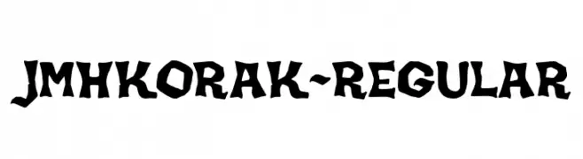 JMHKORAK-Regular  Fuentes Gratis Descargar