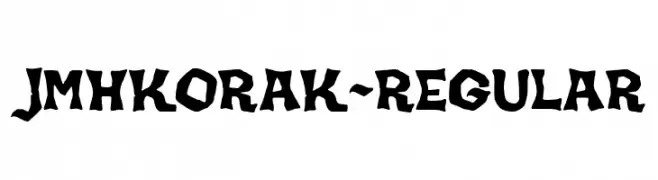 JMHKORAK-Regular  baixar fontes gratis