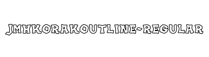 JMHKORAKOUTLINE-Regular  font caratteri gratis