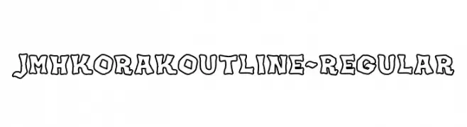 JMHKORAKOUTLINE-Regular  Frei Schriftart Herunterladen