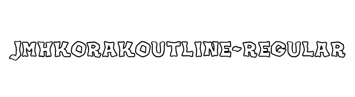 JMHKORAKOUTLINE-Regular  नि: शुल्क फ़ॉन्ट्स डाउनलोड